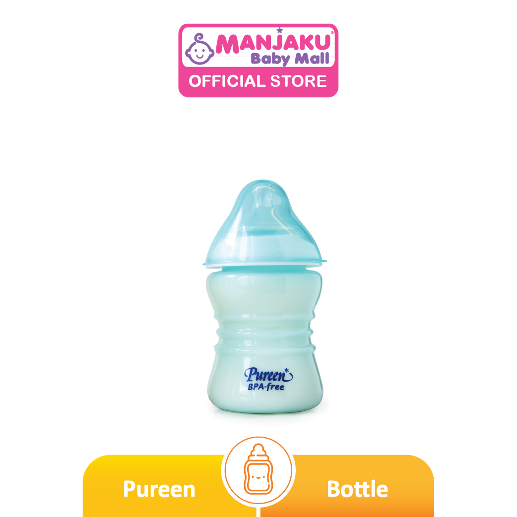 Pureen Natural Flow Bottle 8oz (Assorted Color)