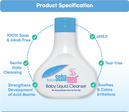 SebaMed Baby Liquid Cleanser 1000ml GWP Baby Liquid 200ml