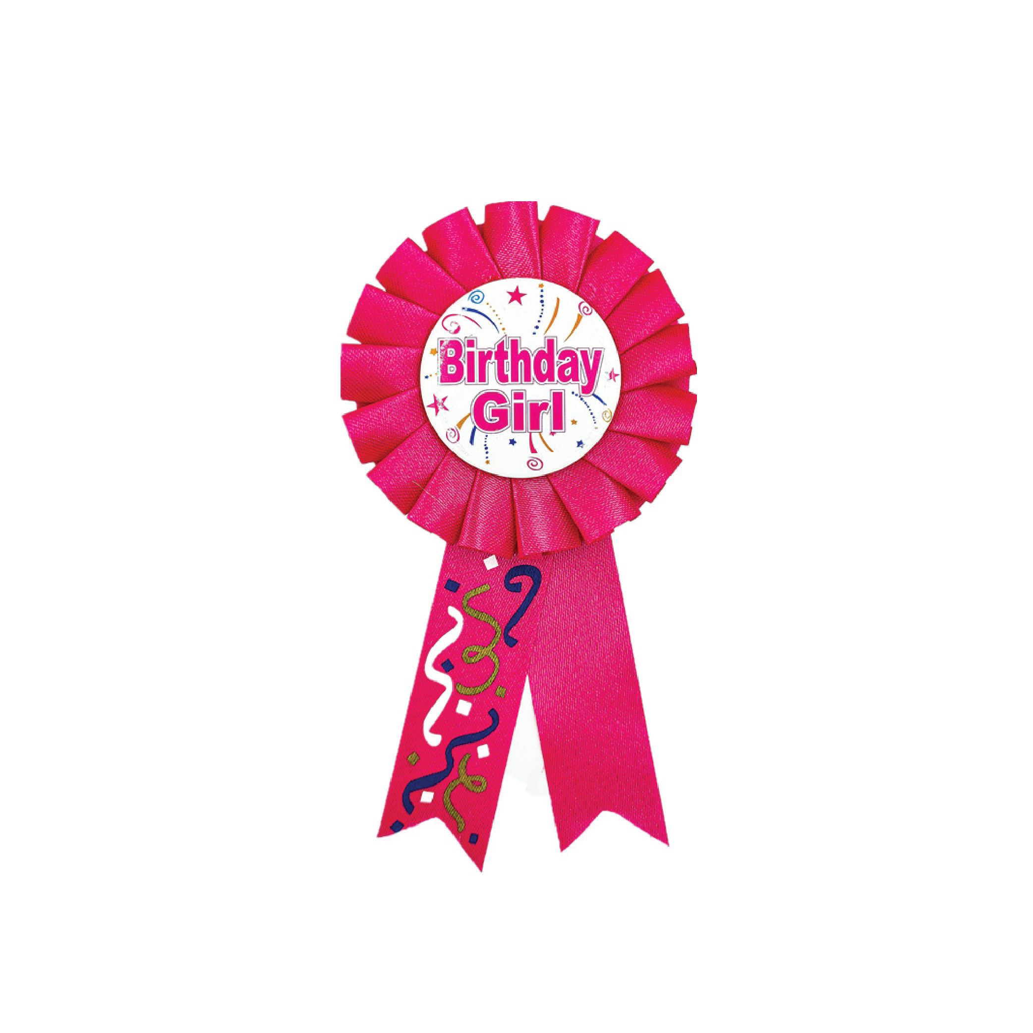 Party Planet Bday Girl Award Ribbon (Model No: 10018)