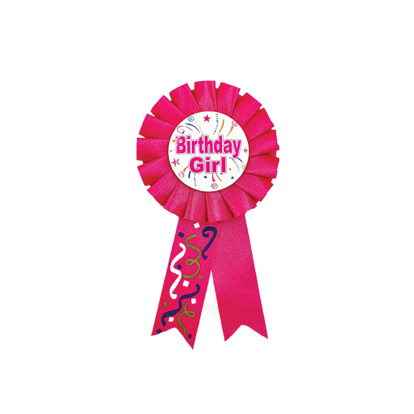 Party Planet Bday Girl Award Ribbon (Model No: 10018)