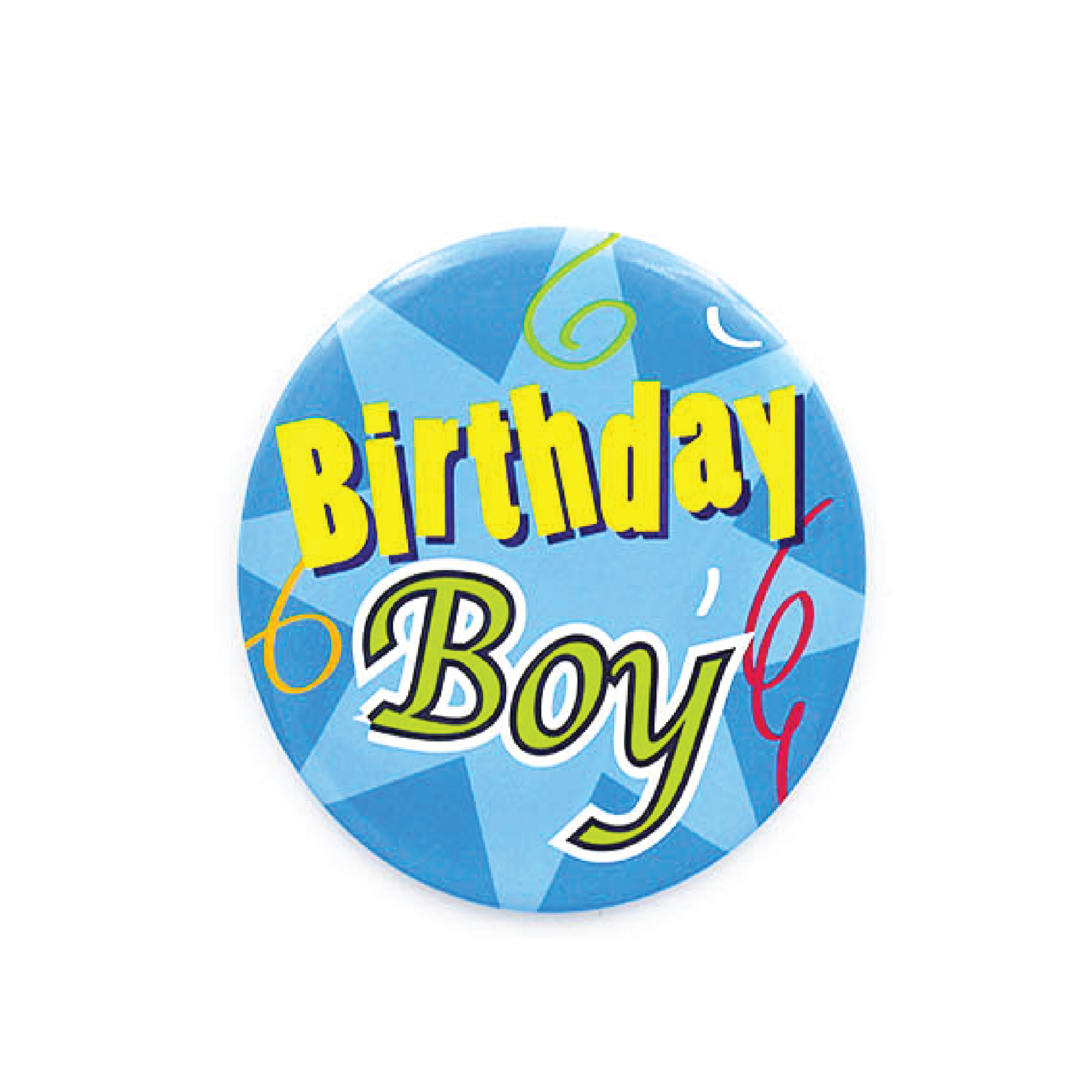 Party Planet Jumbo Button Birthday Boy (Model No: 0067)
