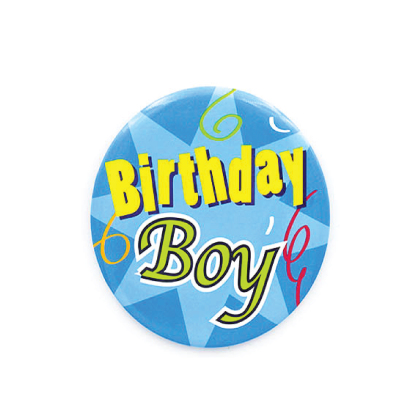 Party Planet Jumbo Button Birthday Boy (Model No: 0067)