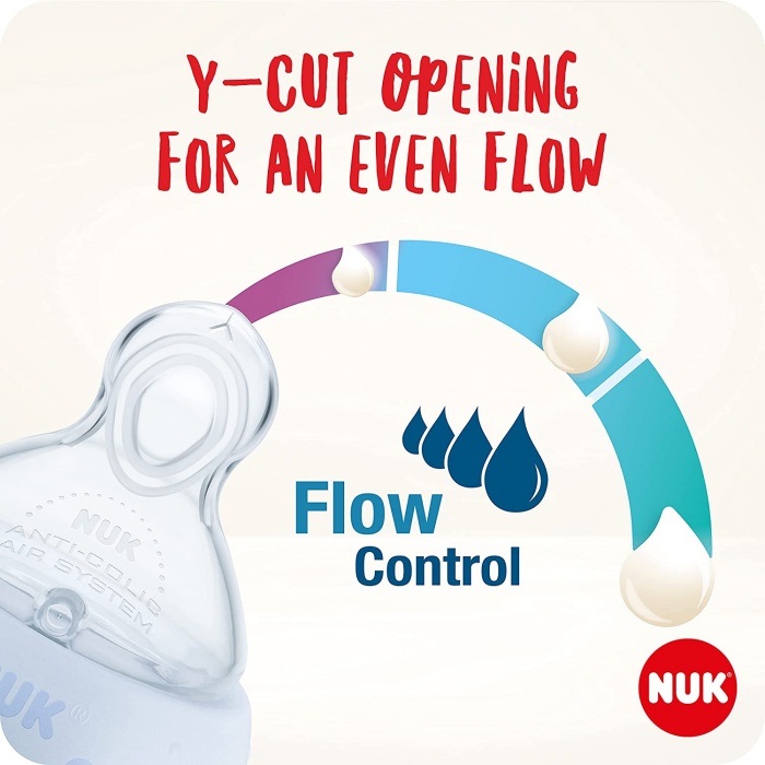 Nuk Silicone PCH Teat Flow Control For 6 Months + (2 pieces)