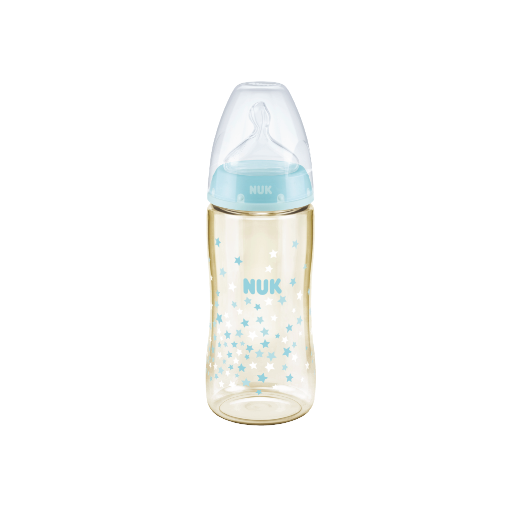 Nuk PCH 300ml/10oz PPSU Temperature Control Bottle / Silicone S2 M (6 Months +) - Assorted Colors