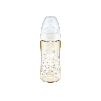 Nuk PCH 300ml/10oz PPSU Temperature Control Bottle / Silicone S2 M (6 Months +) - Assorted Colors
