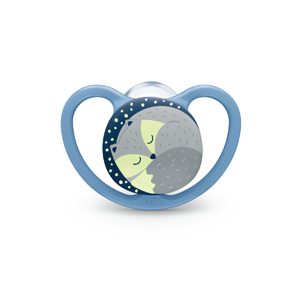 Nuk Silicone Soother S3 Spcae Night (18 Months +) Teethers & Pacifiers - Assorted Design (1 piece)