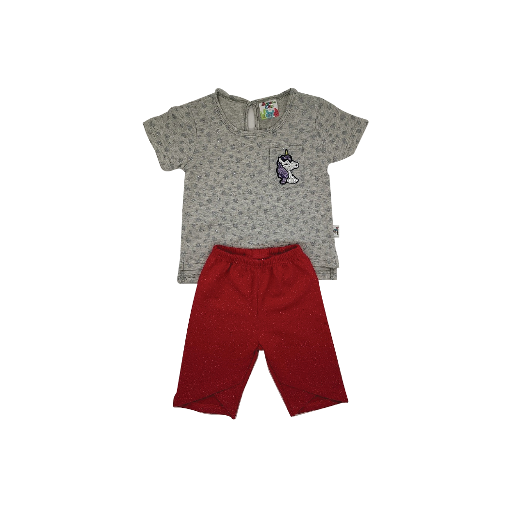 SUPERSUN G S/S SUIT SET (BS-120-GRY-3Y)