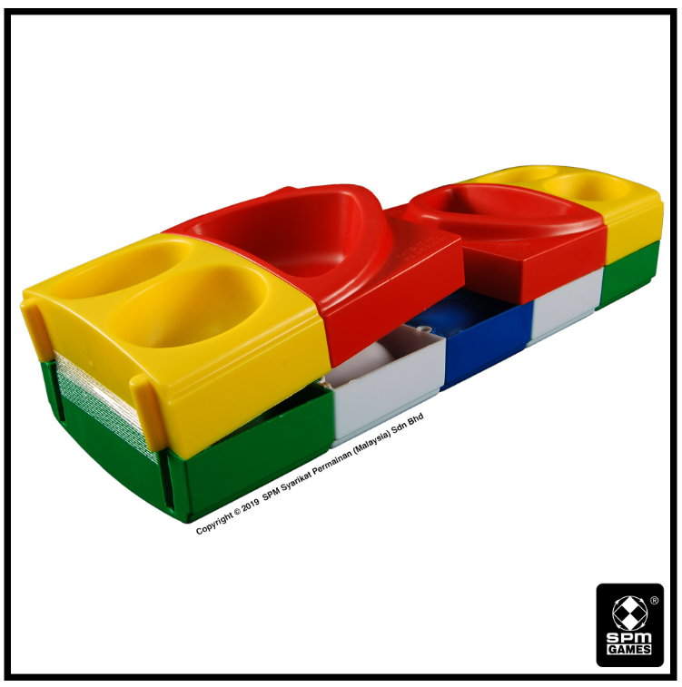 Congkak 16-Holes Colourful And Foldable (MSPM109)