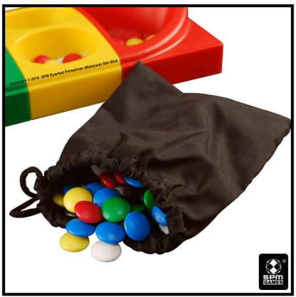 Congkak 16-Holes Colourful And Foldable (MSPM109)