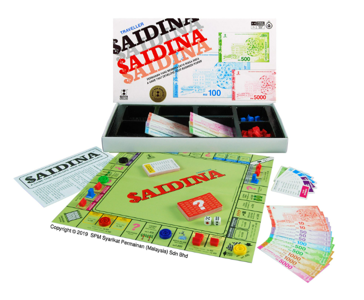 Saidina Traveller Play-Buy Properties Tycoon Board Game (MSPM78)