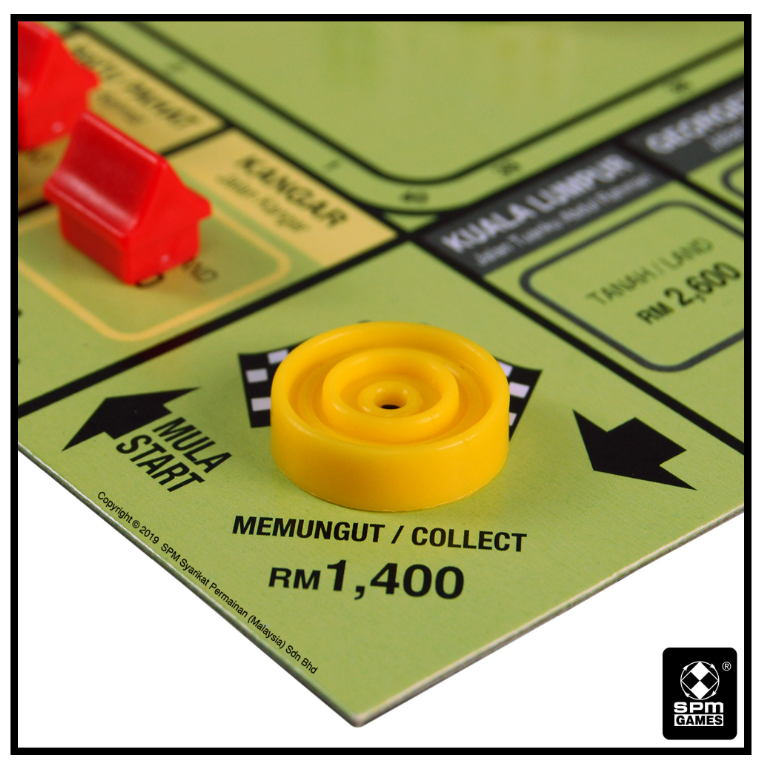 Saidina Traveller Play-Buy Properties Tycoon Board Game (MSPM78)