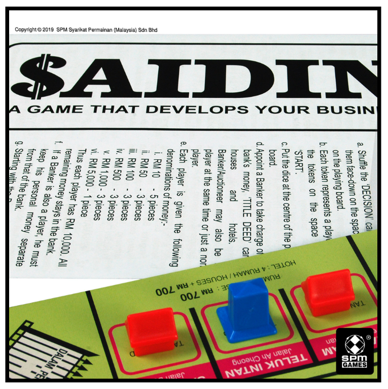 Saidina Traveller Play-Buy Properties Tycoon Board Game (MSPM78)