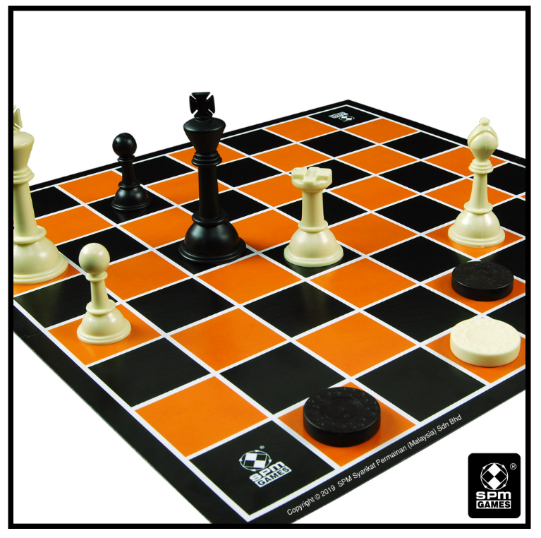 Shahs Standard 2 In 1 Chess And Checkers Set Board Game (MSPM88)