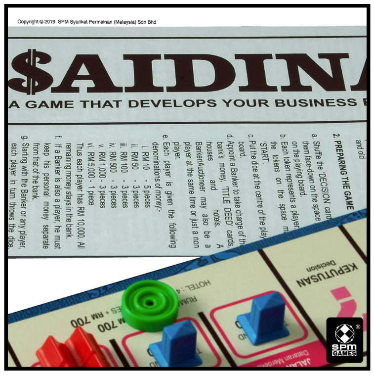 Saidina Kuala Lumpur Play-Buy Properties Tycoon Board Game (MSPM92)