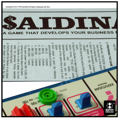 Saidina Kuala Lumpur Play-Buy Properties Tycoon Board Game (MSPM92)