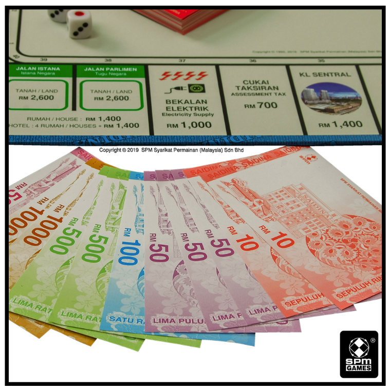 Saidina Kuala Lumpur Play-Buy Properties Tycoon Board Game (MSPM92)