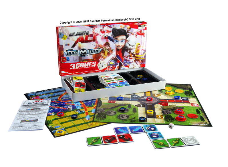 Ejen Ali Misi Boot Camp 3 In 1 Board Game (MSPM899)