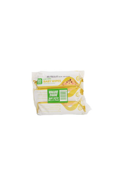 Baby Hippo Baby Wipes Milk - 3x30s