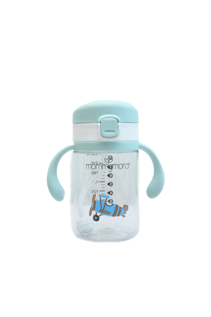 MOMMYMORA TRITAN TRAINING BTL 240ML GRY / BLU