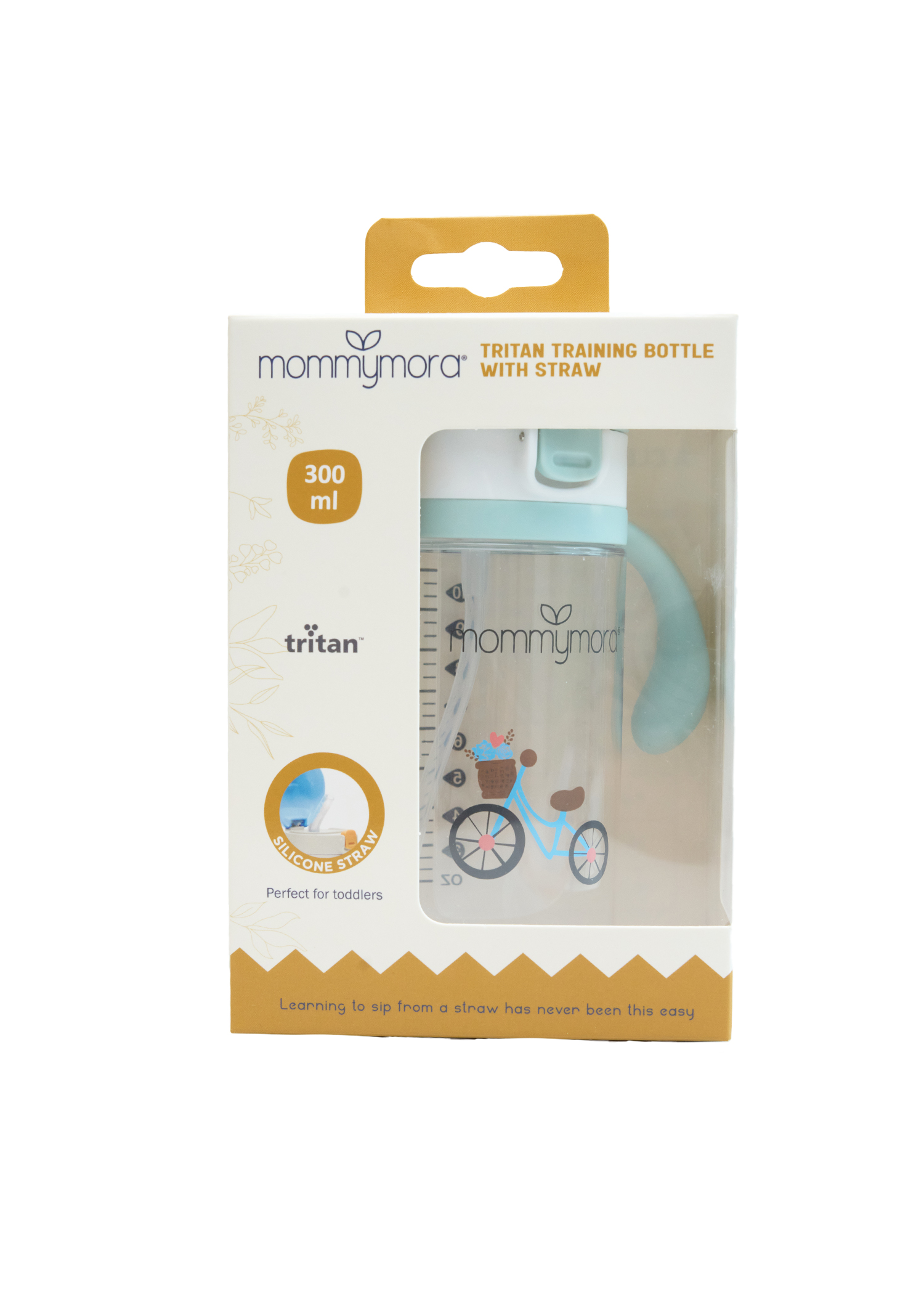 MOMMYMORA TRITAN TRAINING BTL 300ML GRY / BLUE