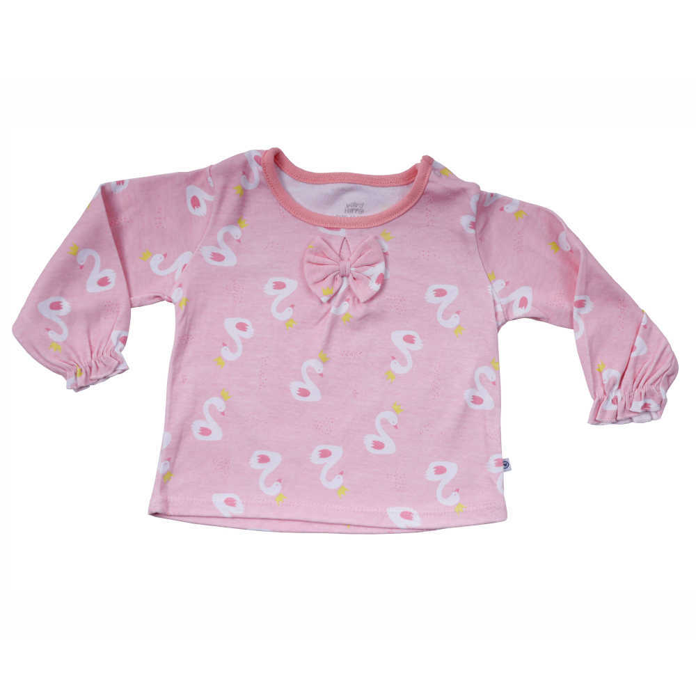 Baby Hippo 3 in 1 Infant Girl Suitset HFI1222-49004 - Pink