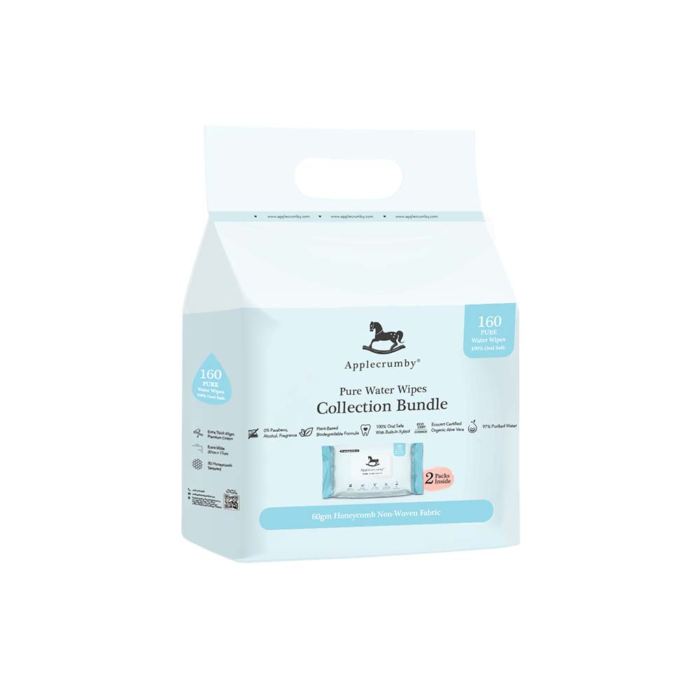 Applecrumby Pure Water Wipes 2x80s