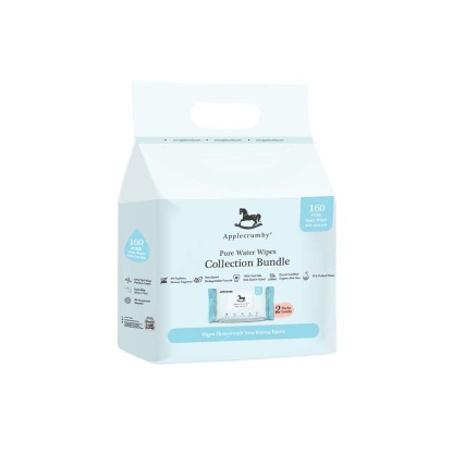 Applecrumby Pure Water Wipes 2x80s