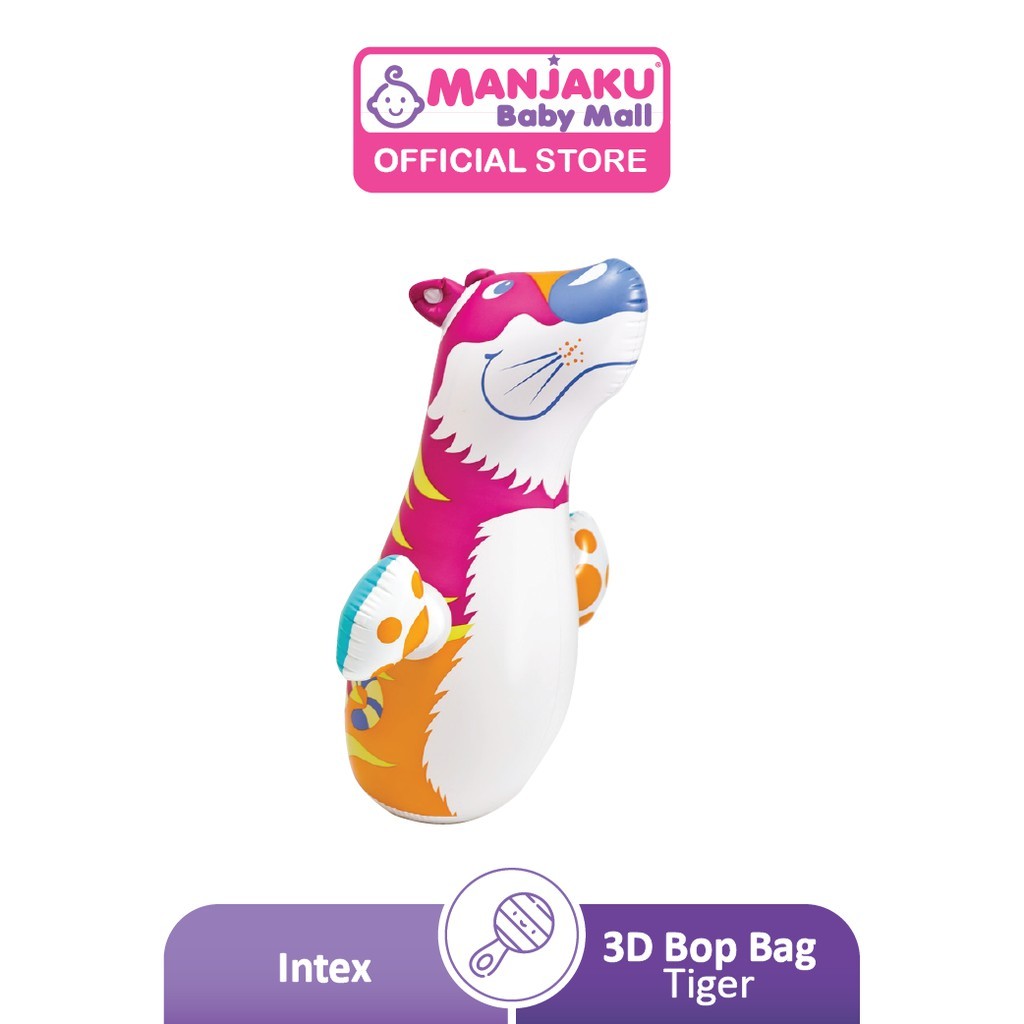 Intex 3D Bop Bag Animal Wrestler Boxing Punching Kids Inflatable Toys - Assorted Design (Model: 44670)