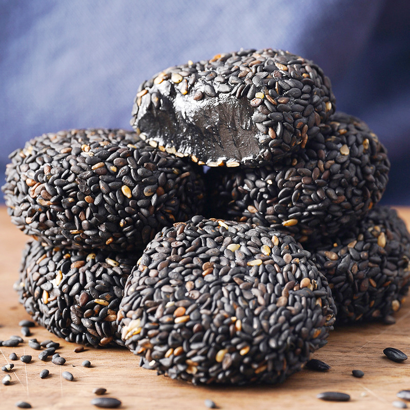 五黑麻薯芝麻球