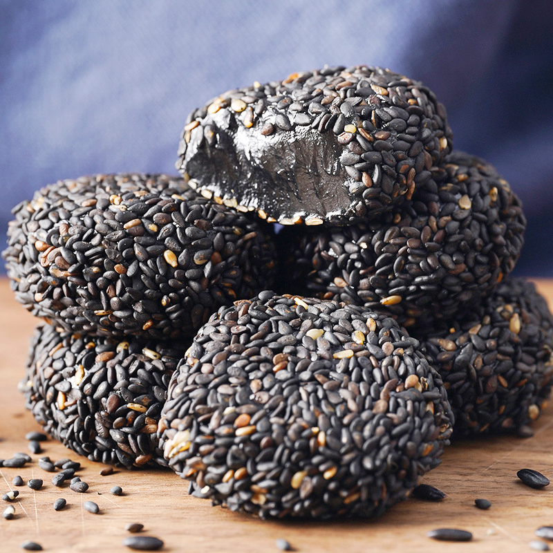 五黑麻薯芝麻球