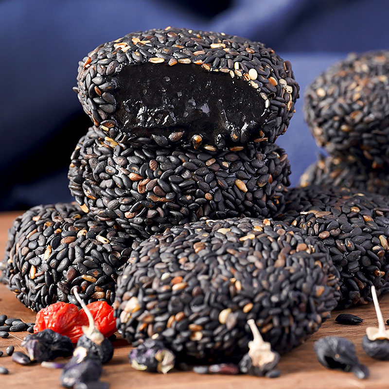 五黑麻薯芝麻球