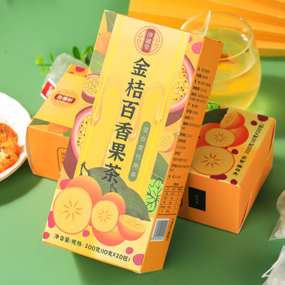 金桔百香果茶