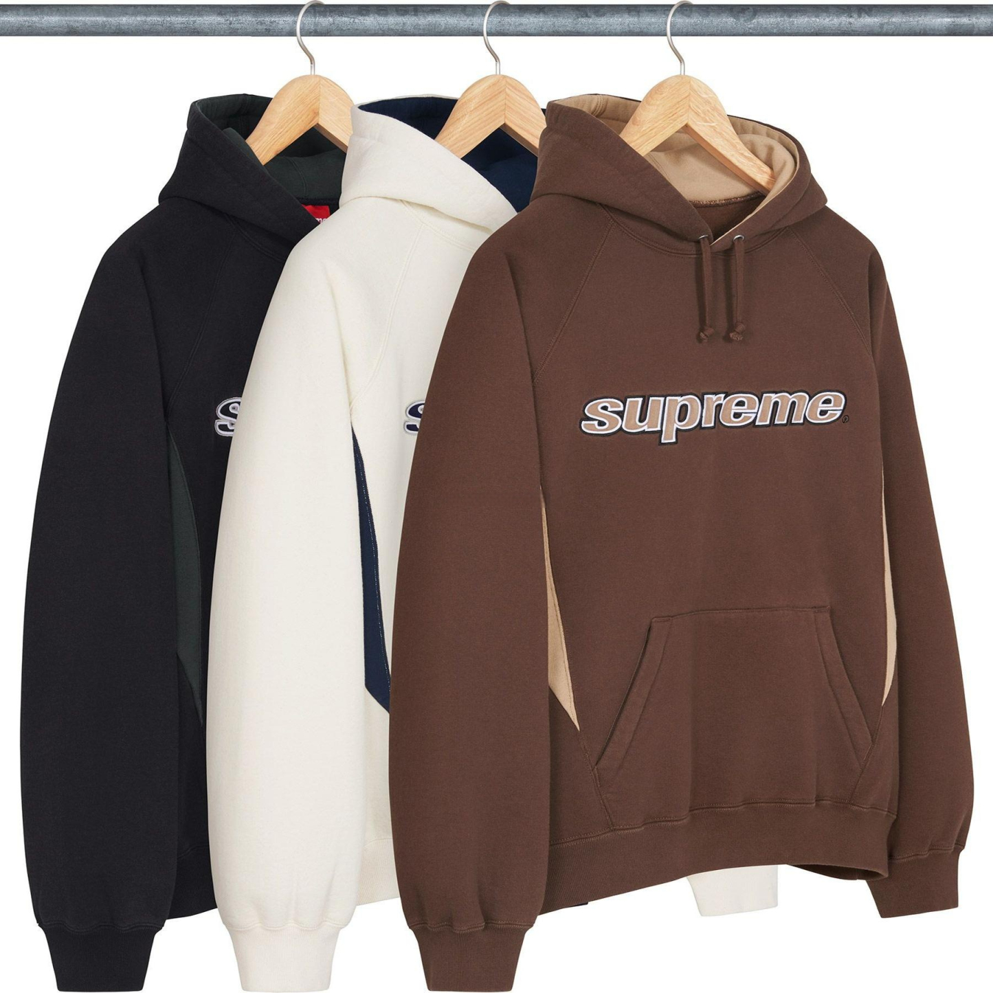 supreme DIVISION HOODED SWEATSHIRT 刺繍ロゴ入りパーカー