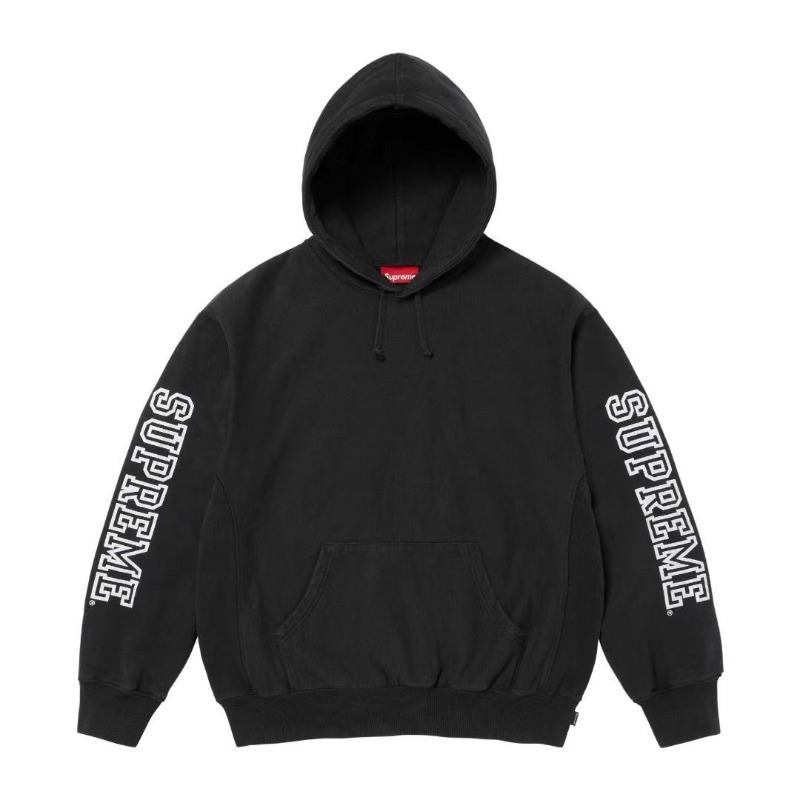 Supreme COLLEGIATE SLEEVE HOODED レタープリント パーカー スウェットシャツ