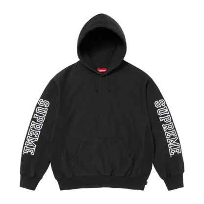 Supreme COLLEGIATE SLEEVE HOODED レタープリント パーカー スウェットシャツ