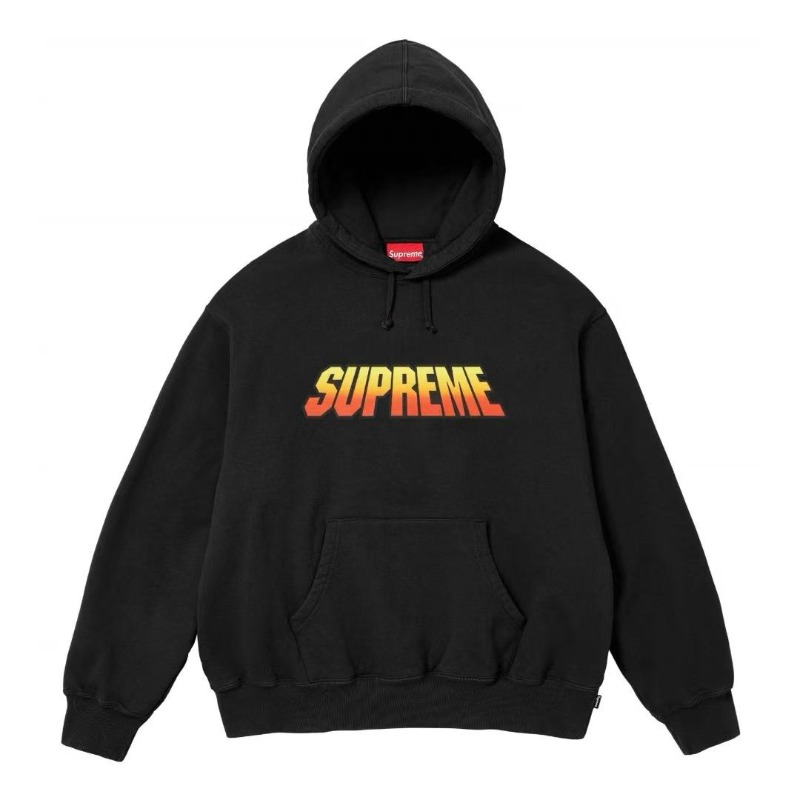 Supreme GRADIENT HOODED グラデーションロゴプリント フード付きスウェットシャツ 男女兼用