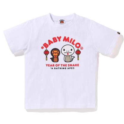 BAPE 蛇年 コットン ラウンドネック 半袖 Tシャツ
