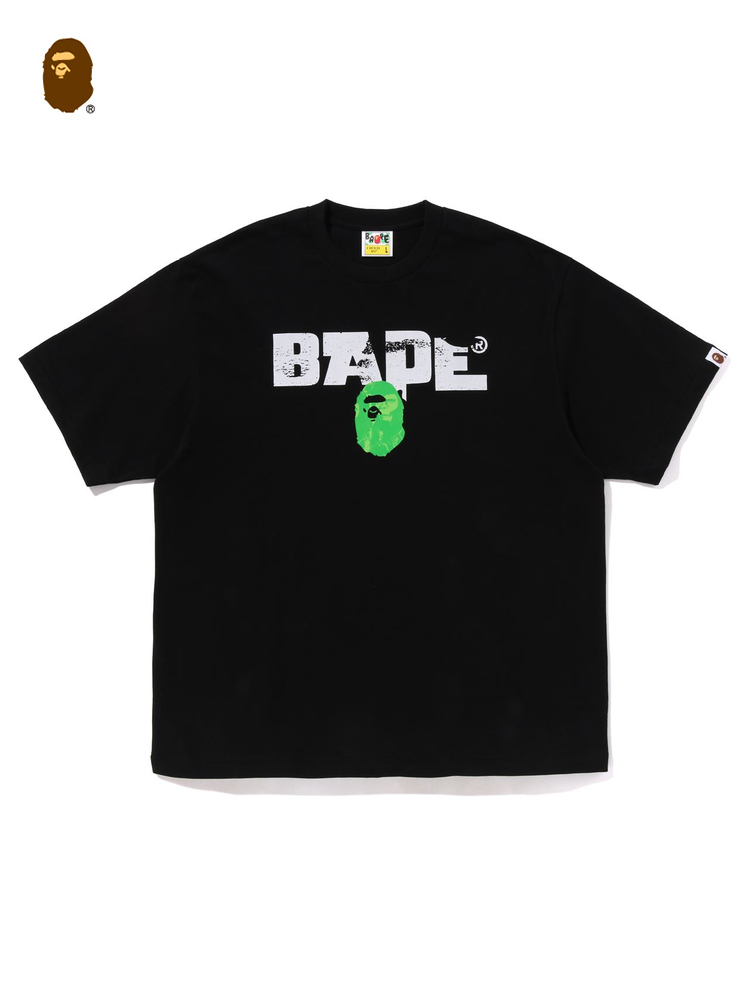 BAPE メンズ 春夏 エイプアーミー レター柄プリント 半袖Tシャツ
