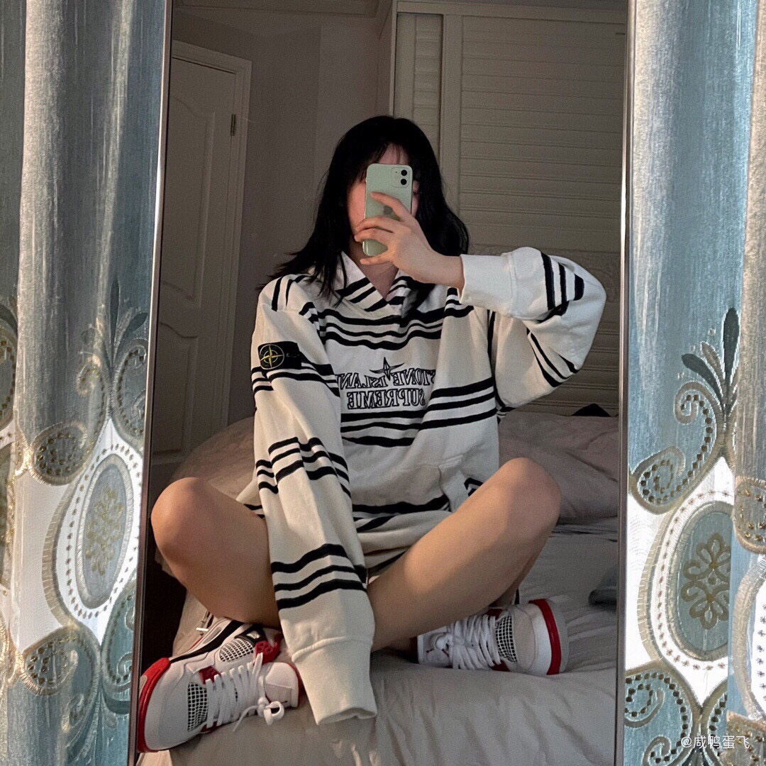 Supreme Stone Island ストーンアイランド 連名 メンズ レディース ツイストストライプ フード付きスウェットシャツ