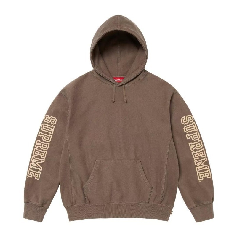 Supreme COLLEGIATE SLEEVE HOODED レタープリント パーカー スウェットシャツ