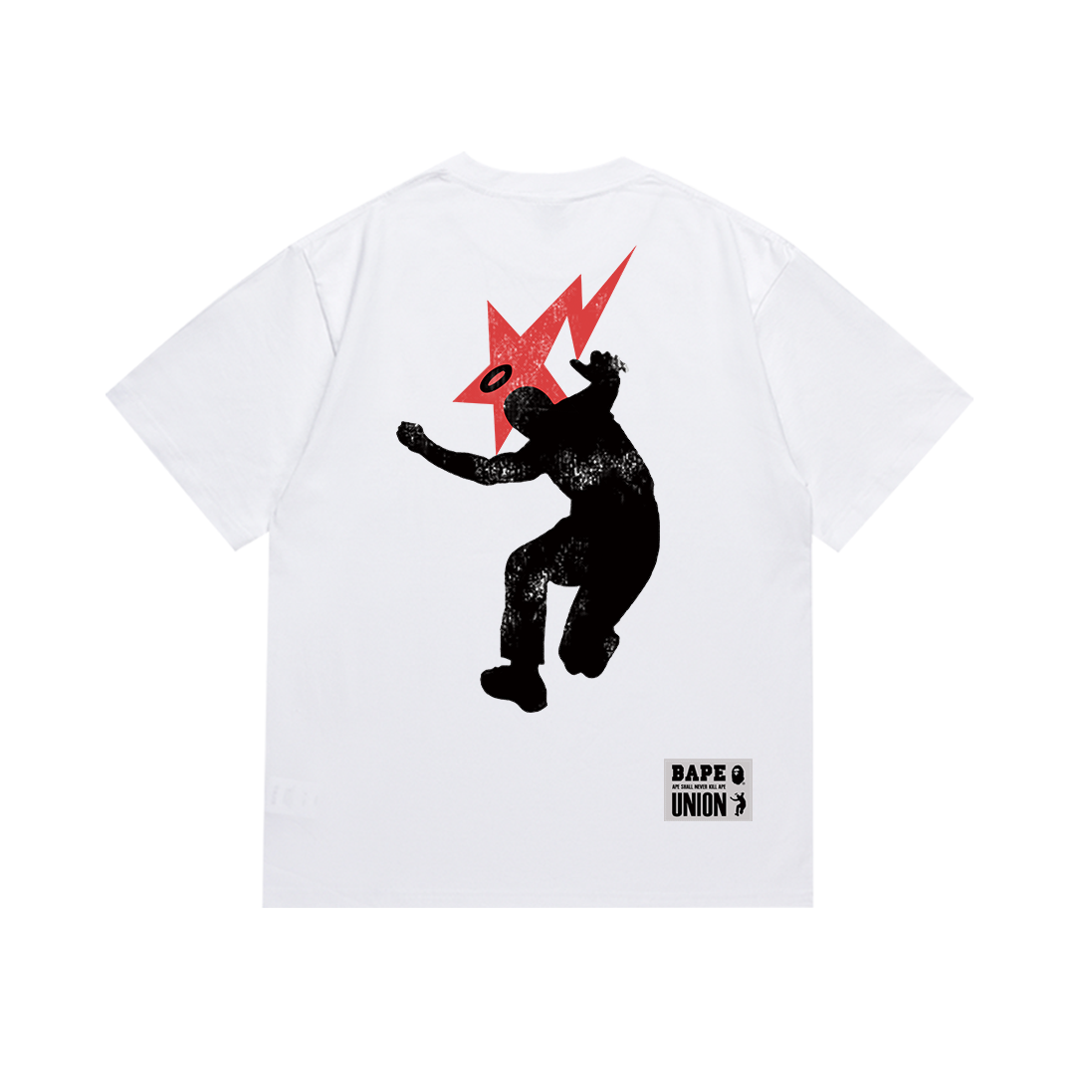 BAPE トレンディな新作猿の頭の迷彩柄プリント半袖Tシャツ 男女兼用 カップル ゆったり半袖シャツ トップス