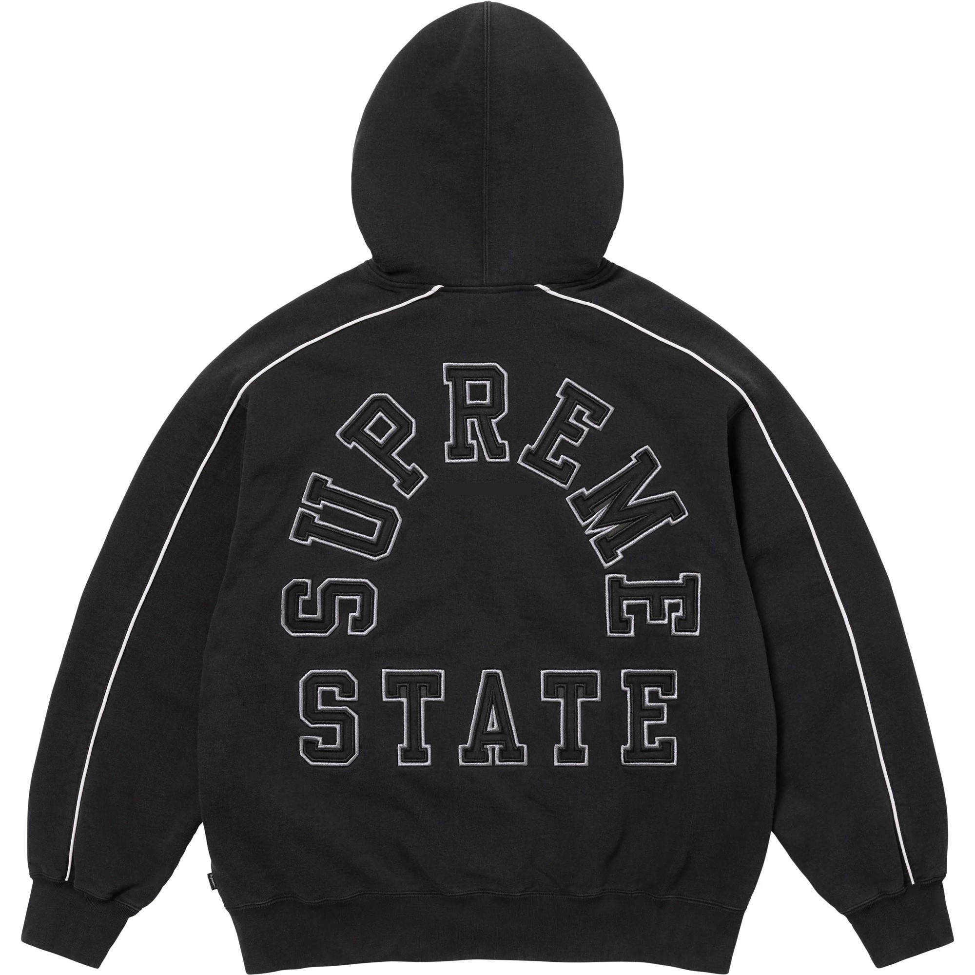Supreme STATE ZIP UP HOODED SWEATSHIRT ジッパー フード スウェットシャツ