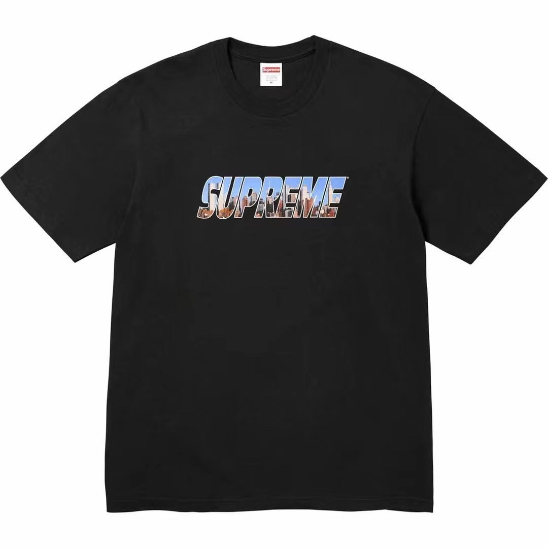 Supreme Week1 GOTHAM Tee ゴッサムシティ レターロゴ 半袖Tシャツ ユニセックス