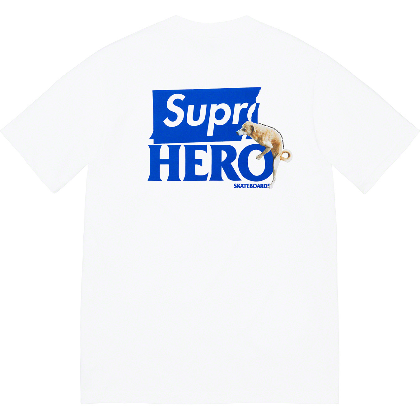 Supreme Antihero Dog Tee 共同ブランド 子犬プリント 半袖Tシャツ ユニセックス