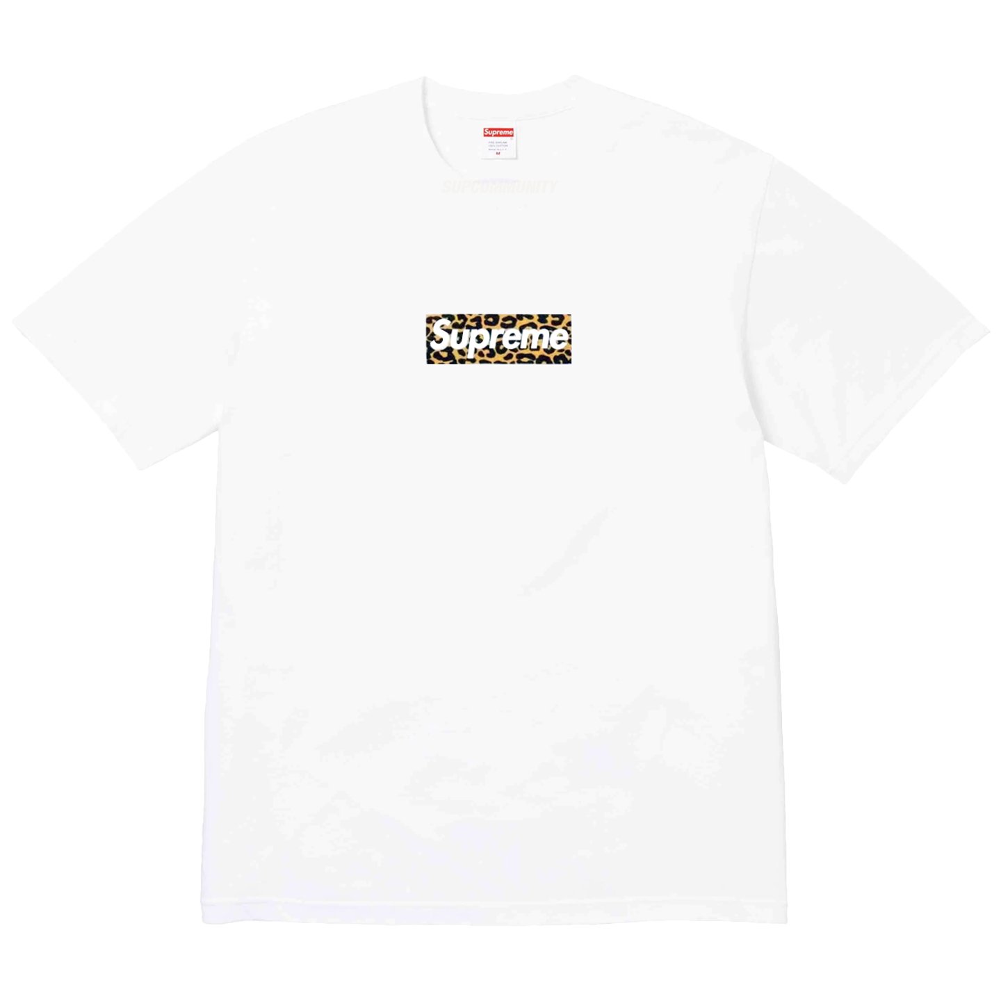 Supreme SHANGHAI BOX LOGO TEE 上海オープニング ヒョウ柄 半袖Tシャツ 男女兼用