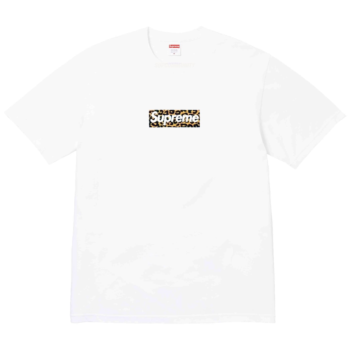 Supreme SHANGHAI BOX LOGO TEE 上海オープニング ヒョウ柄 半袖Tシャツ 男女兼用