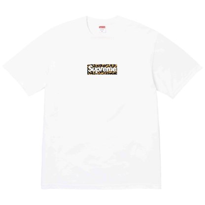 Supreme SHANGHAI BOX LOGO TEE 上海オープニング ヒョウ柄 半袖Tシャツ 男女兼用