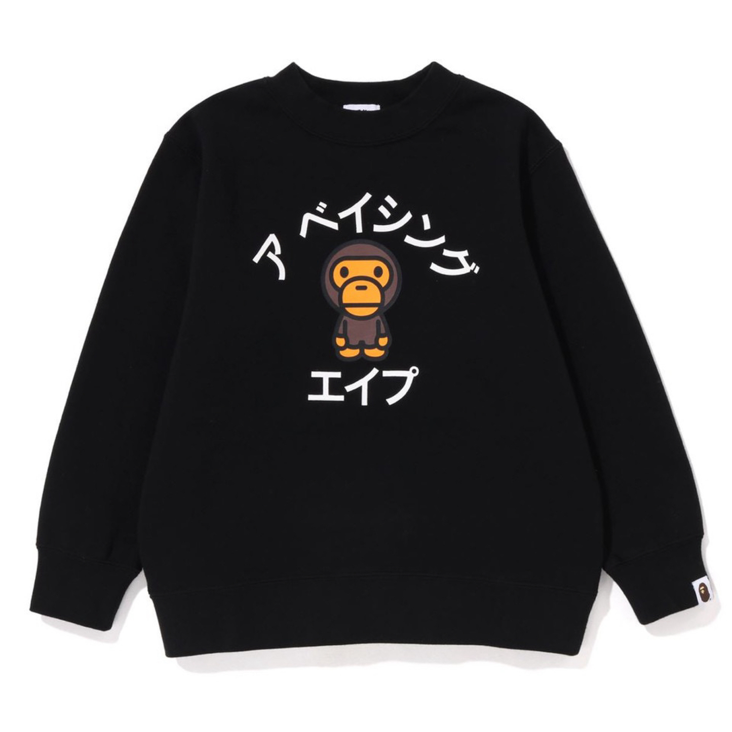 日本のトレンディなブランド bape プリント万能ラウンドネックプルオーバースウェットシャツ