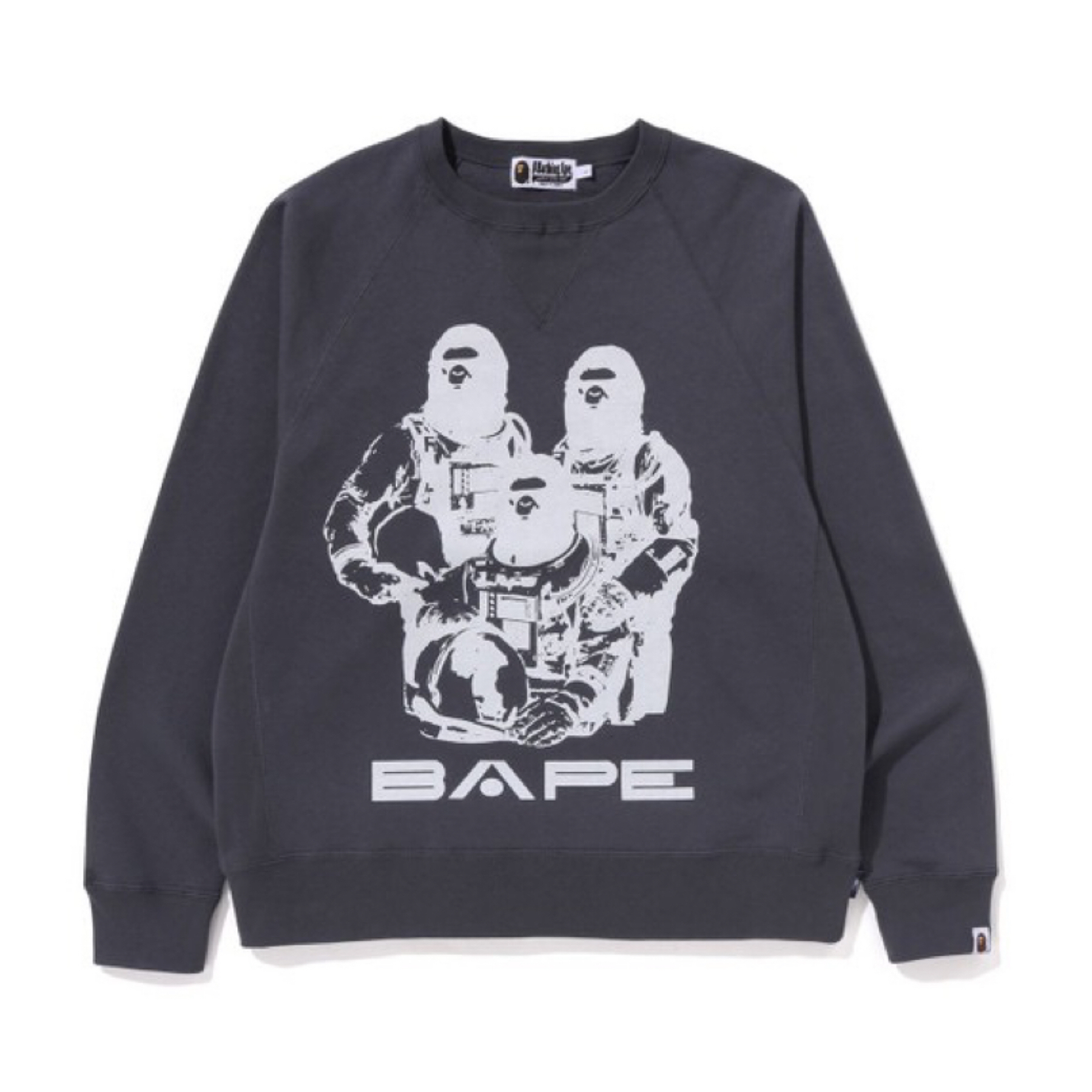 日本のトレンドブランド Bape メンズ 服 エイプ 宇宙飛行士 プルオーバー スウェットシャツ