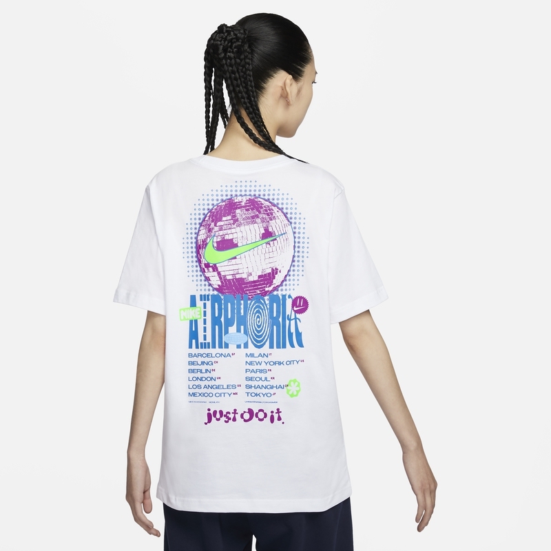 NIKE公式アウトレットレディースプリントTシャツゆったりコットン柔らかくて快適